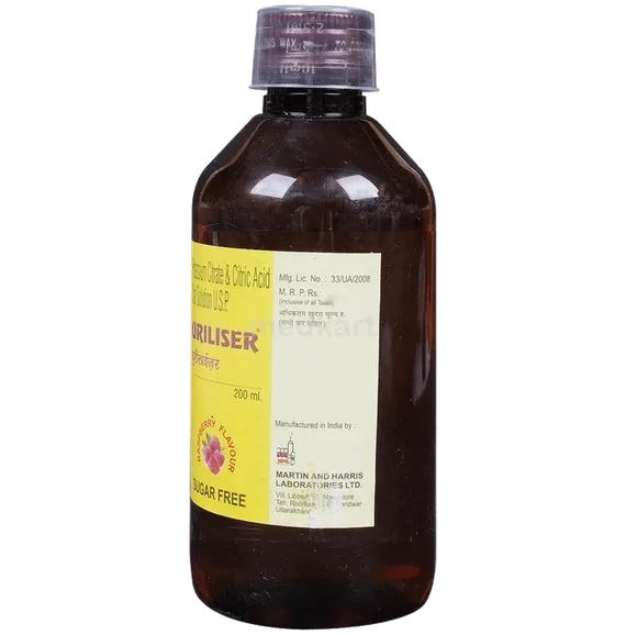 uriliser syrup 200 ml